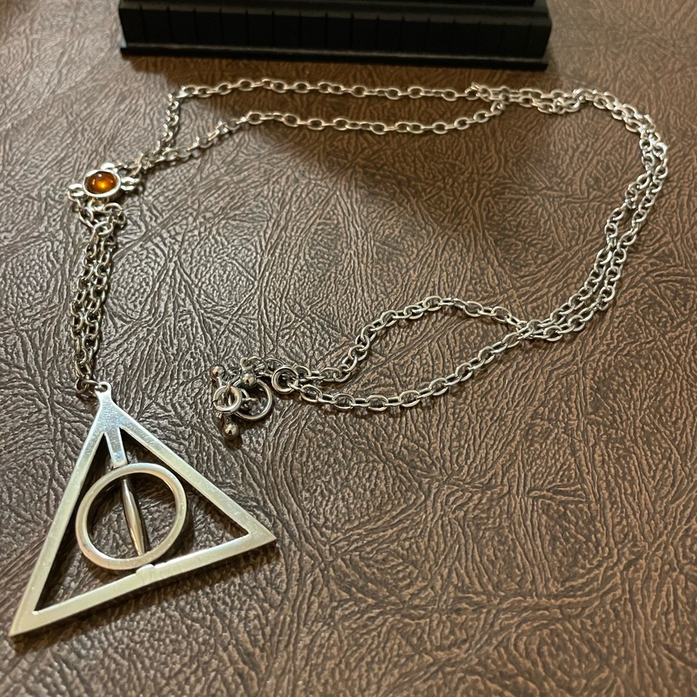 Harry Potter Deathly Hallows long necklace